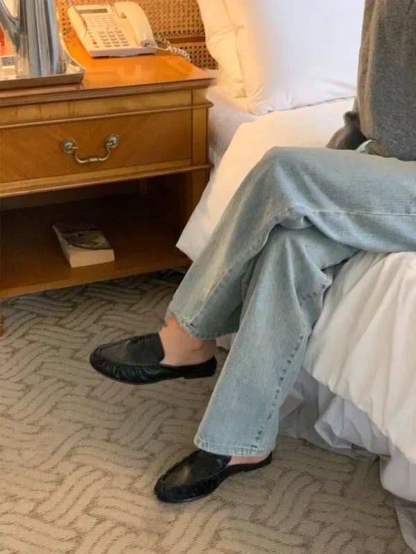 經典流蘇邊便士穆勒鞋