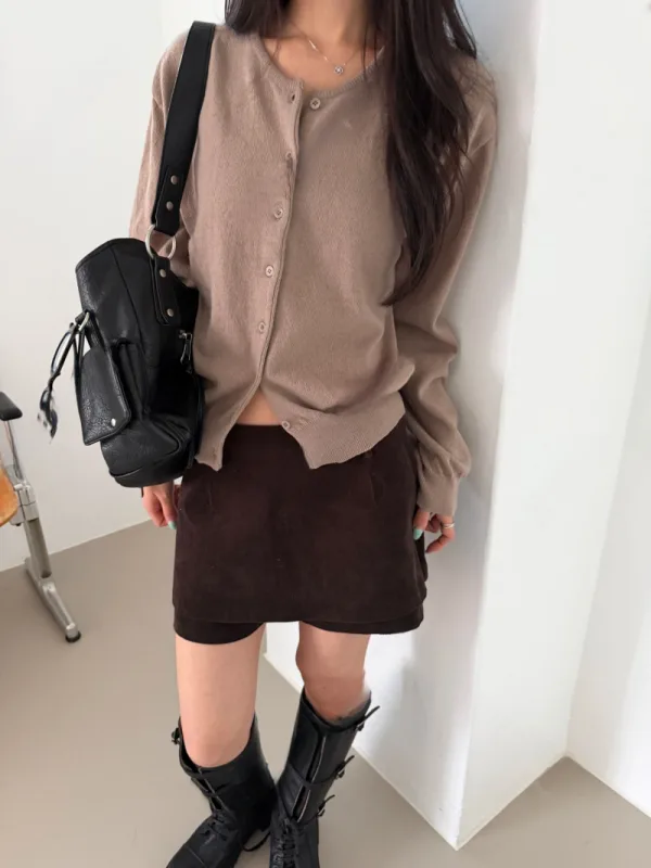 暖日柔 knit 羅紋針織開襟衫