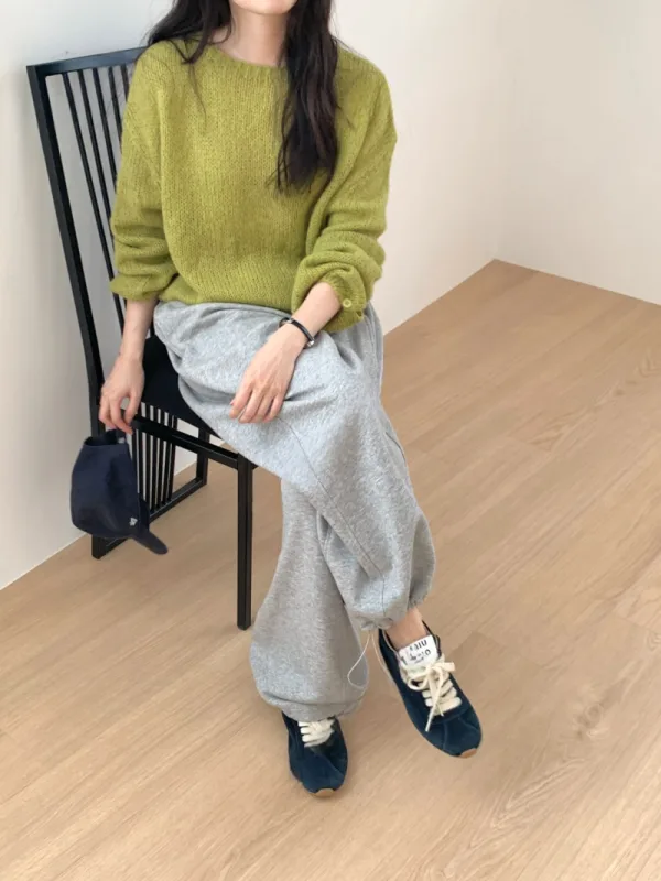 暖霧慵懶感寬鬆針織衫