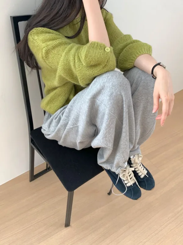 暖霧慵懶感寬鬆針織衫
