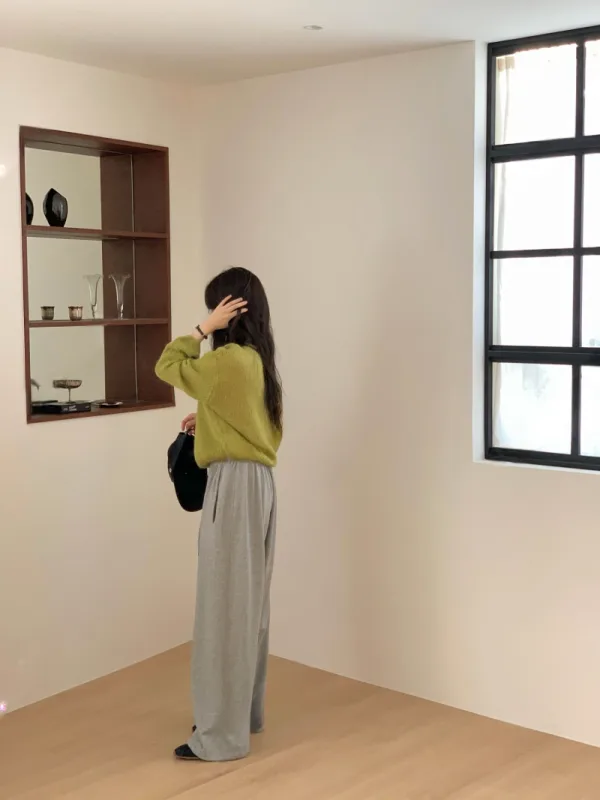 暖霧慵懶感寬鬆針織衫