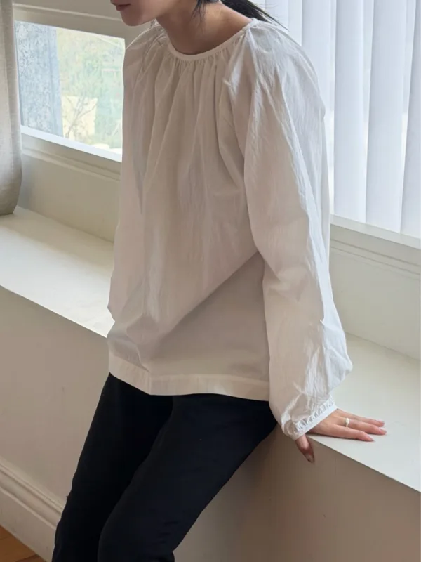雲袖飄帶寬版上衣