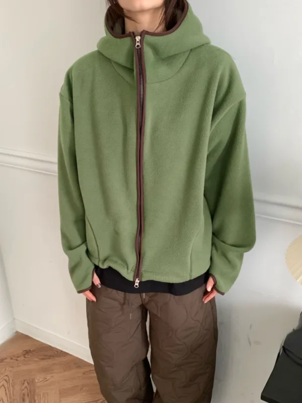 森野暖意刷毛連帽外套
