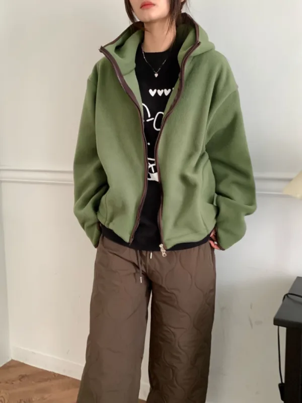 森野暖意刷毛連帽外套