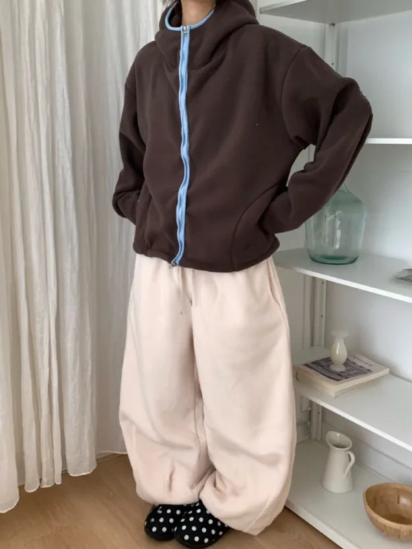 森野暖意刷毛連帽外套