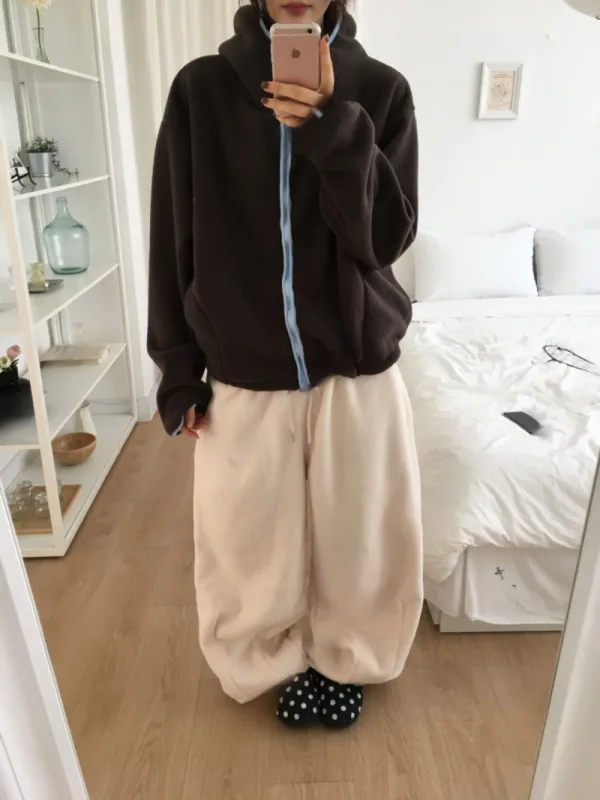 森野暖意刷毛連帽外套