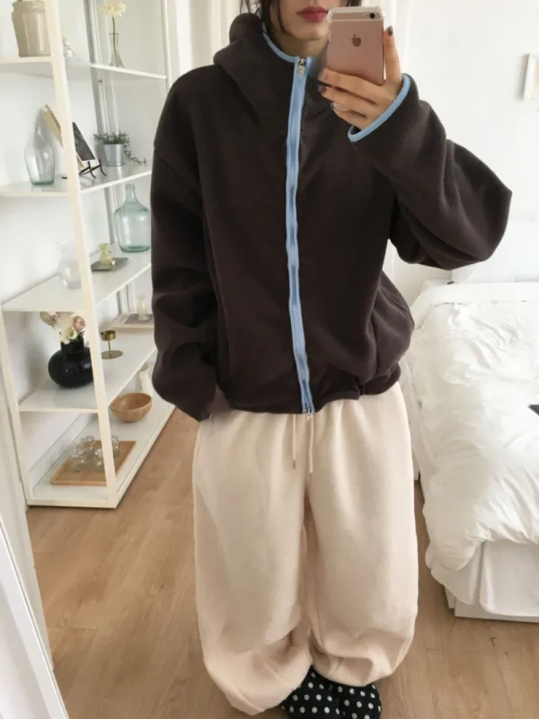 森野暖意刷毛連帽外套