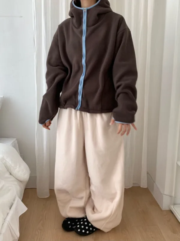 森野暖意刷毛連帽外套