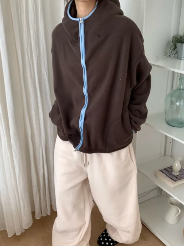 森野暖意刷毛連帽外套