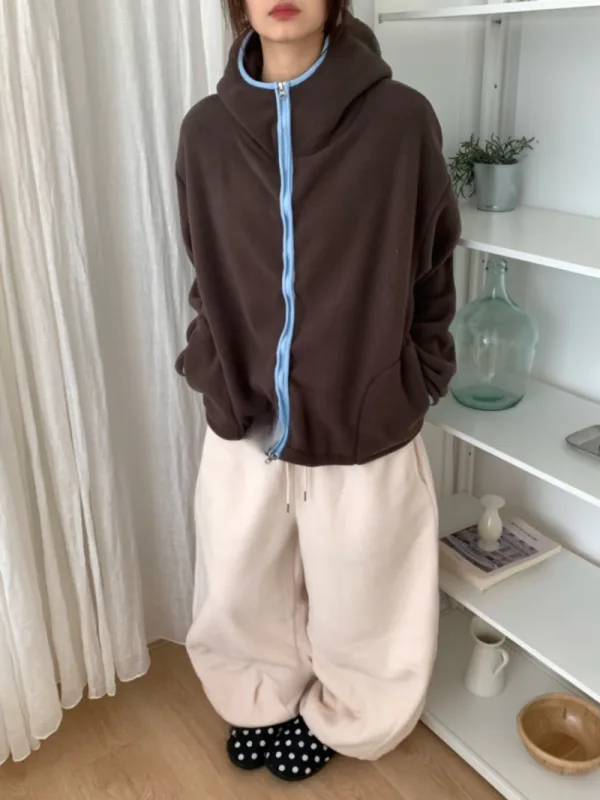 森野暖意刷毛連帽外套