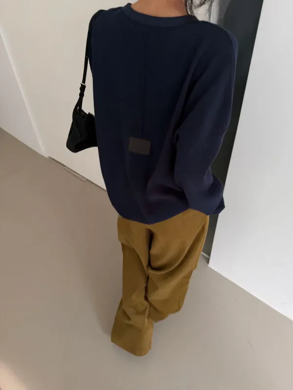 慵懶日常羅紋寬版上衣